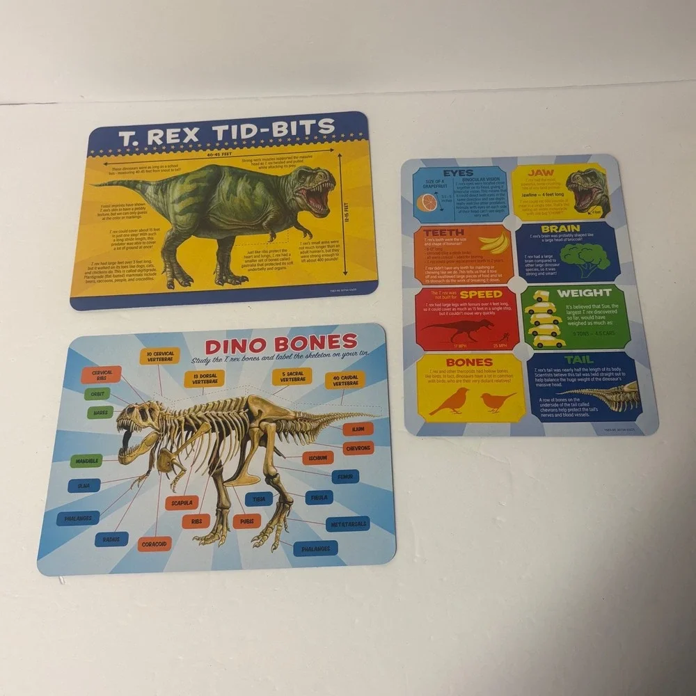 Disney Toy Story Dinosaur Science T-Rex STEM Magnetic Tin Activity Set New